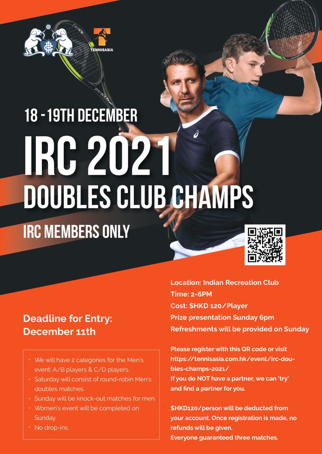 IRC 2021 Doubles Club Champs Indian Recreation Club